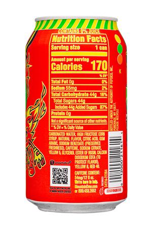 MTN Dew: MtnDew-12oz-2022-FlaminHot-Facts