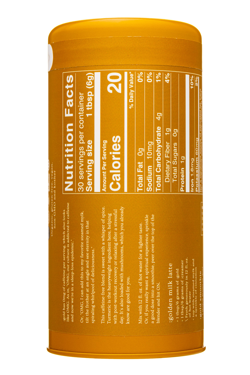 MUD\WTR: MUDWTR-6oz-2023-Powder-Gold-Facts