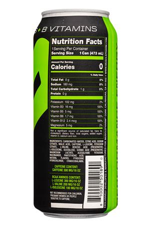 MusclePharm: MusclePharm-16oz-2021-CombatEnergy-GreenApple-Facts