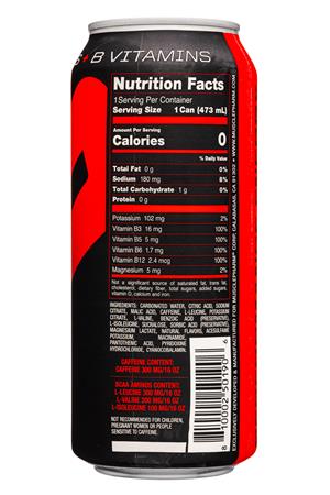MusclePharm: MusclePharm-16oz-2021-CombatEnergy-BlackCherry-Facts