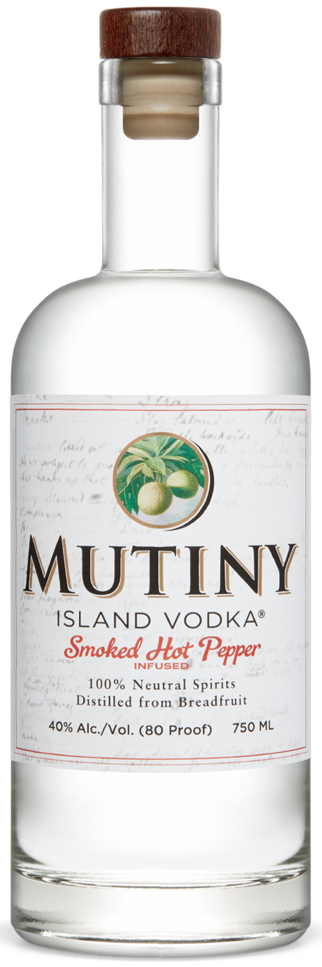 Mutiny Island Vodka: Photo of Smoked Hot Pepper Infused Vodka - Mutiny Island Vodka (uploaded by company)