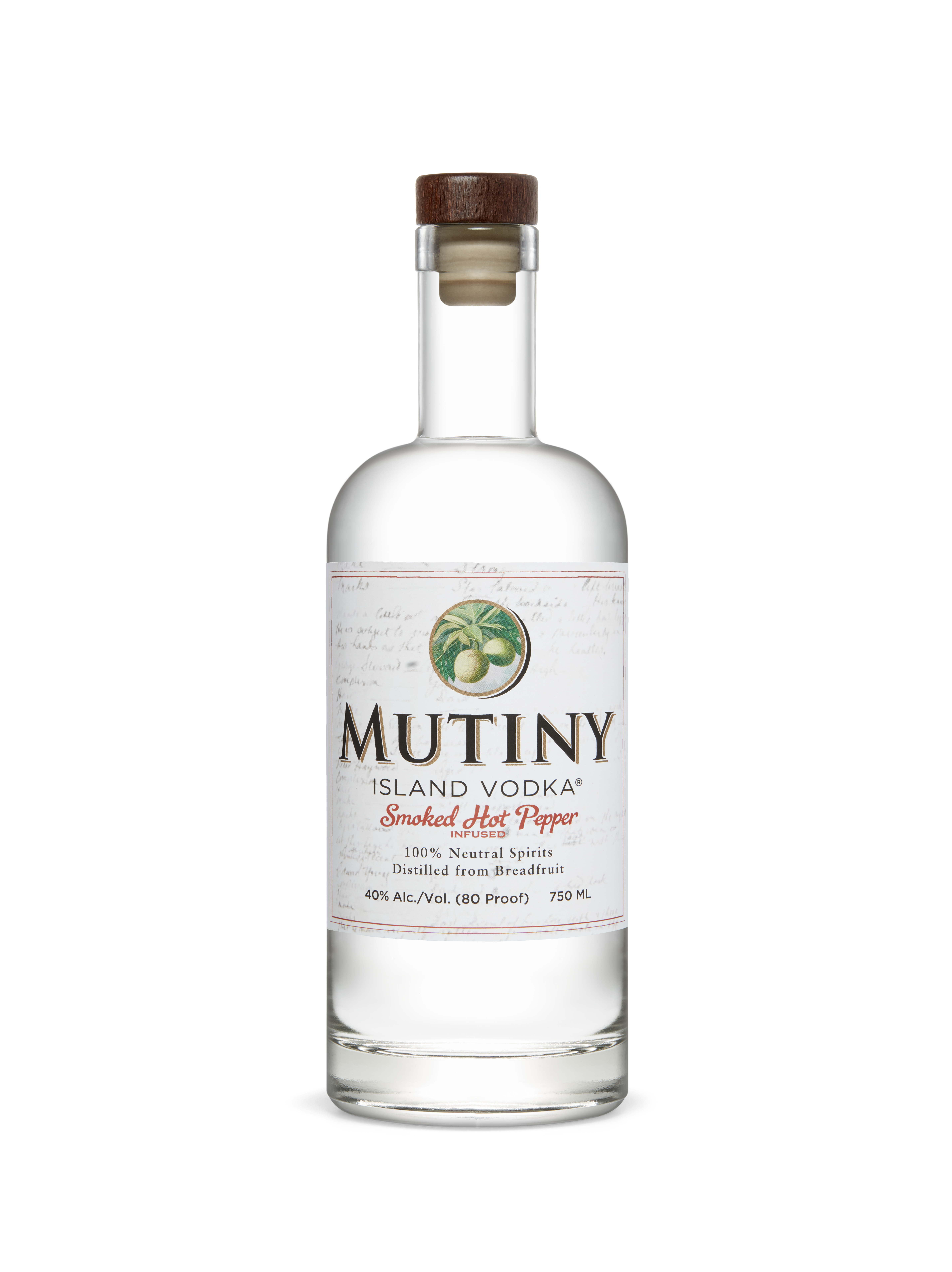 Mutiny Island Vodka: Photo of Smoked Hot Pepper Infused Vodka - Mutiny Island Vodka (uploaded by company)