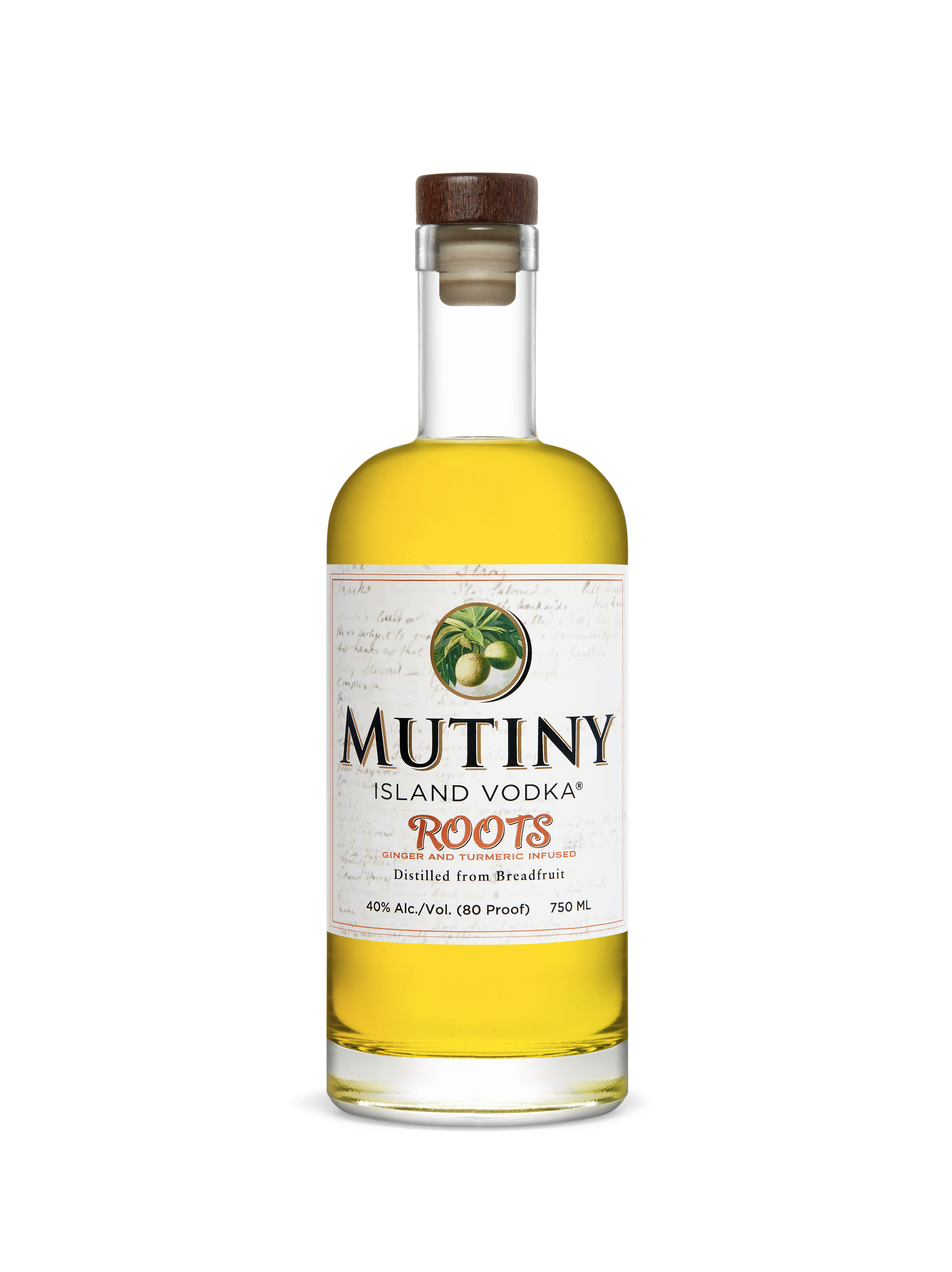 Mutiny Island Vodka: Photo of ROOTS Ginger & Turmeric Infused Vodka - Mutiny Island Vodka (uploaded by company)