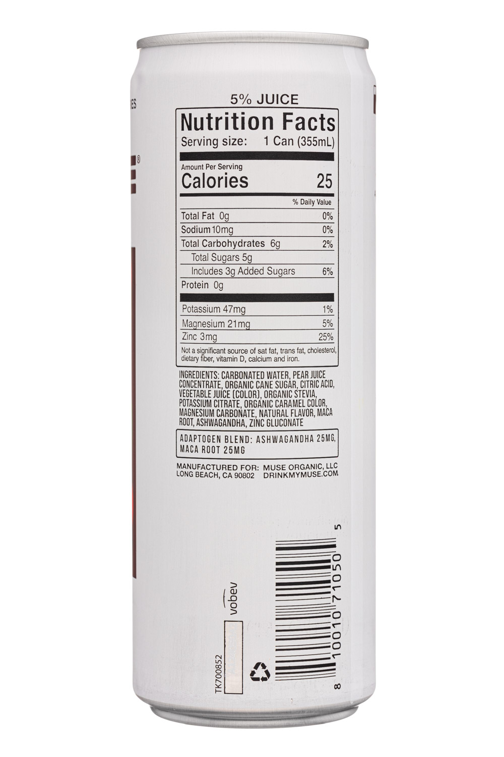 My Muse Organic: MyMuse-12oz-2024-Soda-BlackCherry-Facts