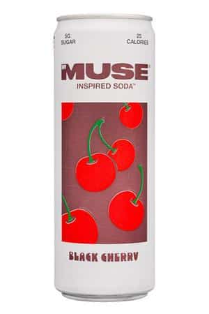 My Muse Organic: MyMuse-12oz-2024-Soda-BlackCherry-Front