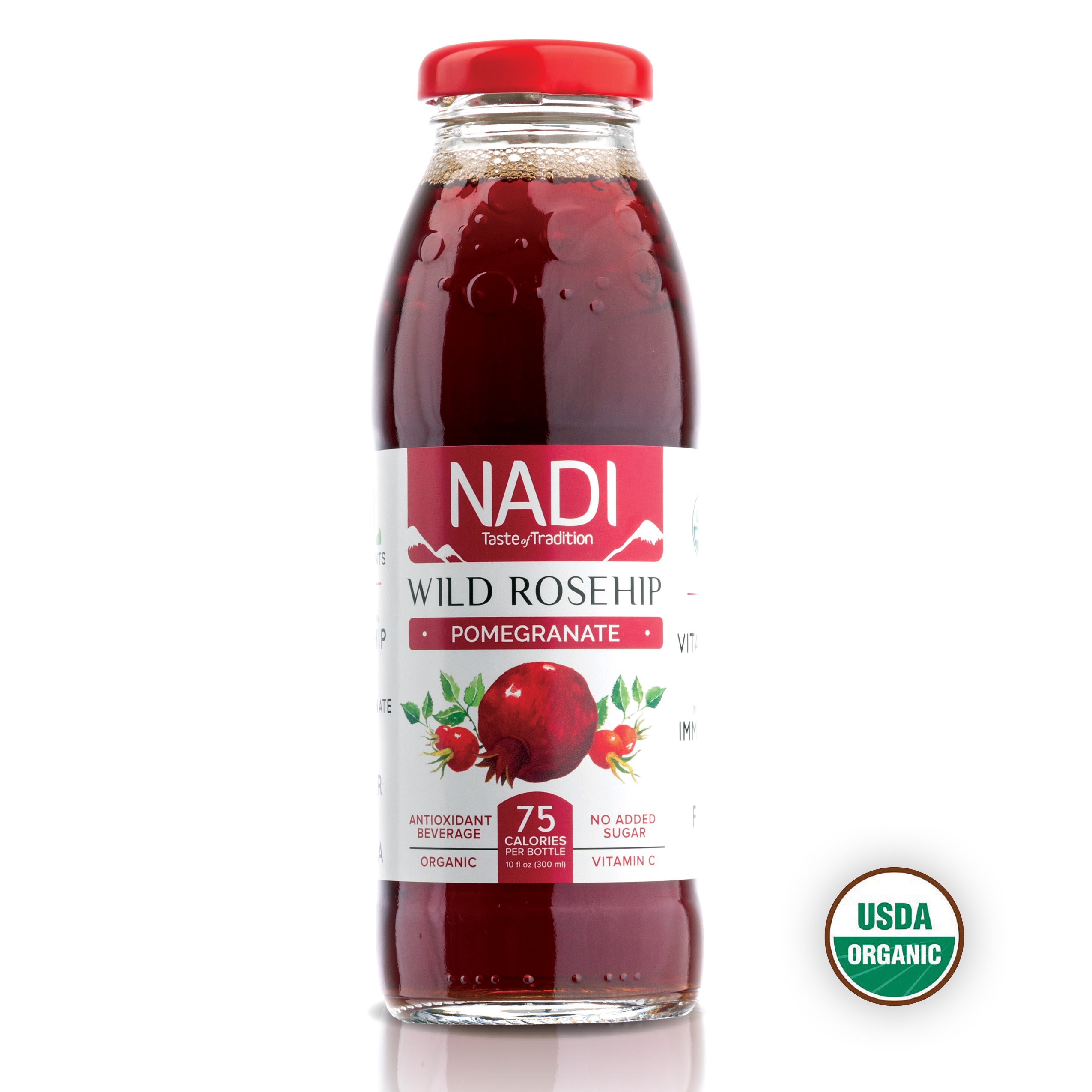 Organic Wild Rosehip Pomegranate Antioxidant Beverage