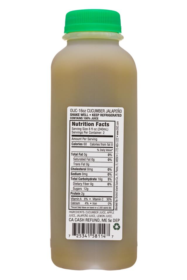 Natalie's: Natalies-16oz-Juice-CucumberJalapeno-Facts