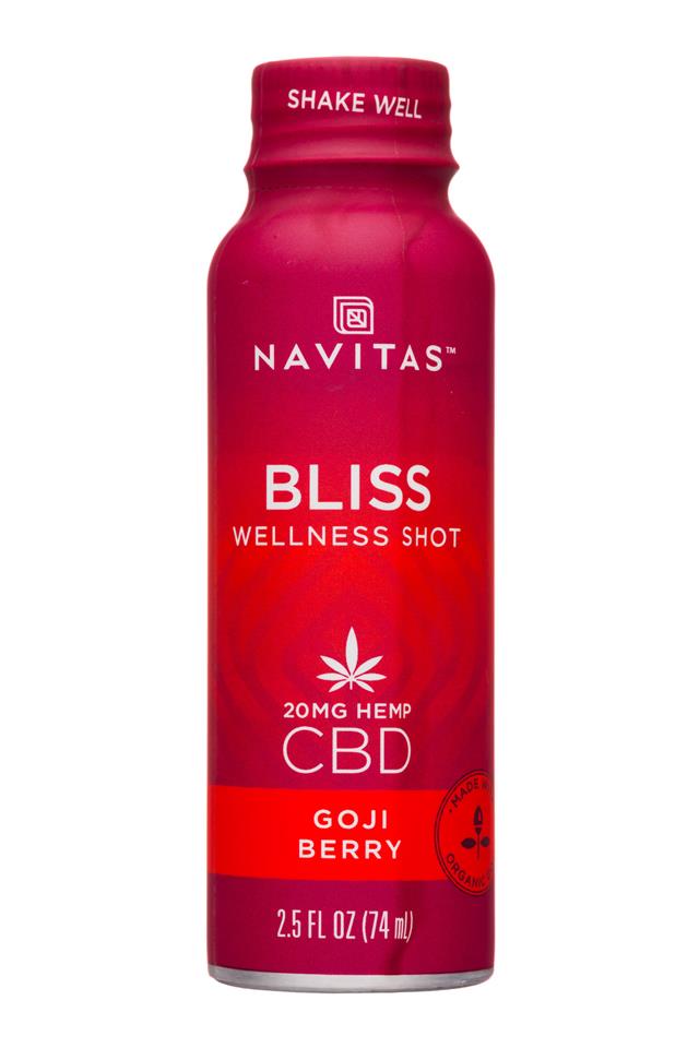 Navitas Organics - CBD: Navitas-3oz-Shot-WellnessCBD-Bliss-Front