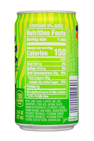 Neon Zebra Mixers: NeonZebra-8oz-2021-Mix-Marg-Facts