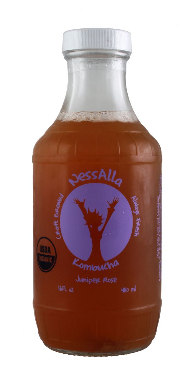 NessAlla Kombucha: Nessalla JuniperRose Front