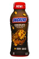 Snickers: Nestle-14oz-ChocMilk-LoFat-Snickers-Front