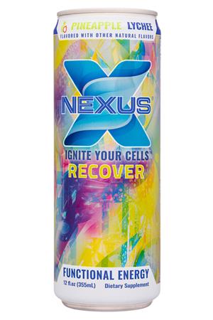 Nexus Energy Drinks: Nexus-12oz-2020-FunctEnergy-PineLychee-Front
