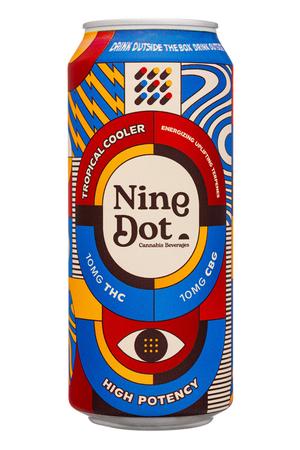 Nine Dot: NineDot-16oz-2025-TropicalCooler-Front