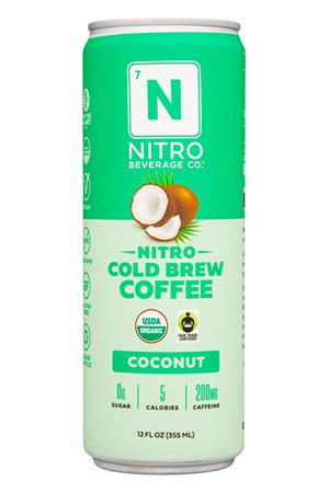 Nitro Beverage Co: NitroBeverageCo-12oz-2021-NitroColdBrew-Coconut-Front