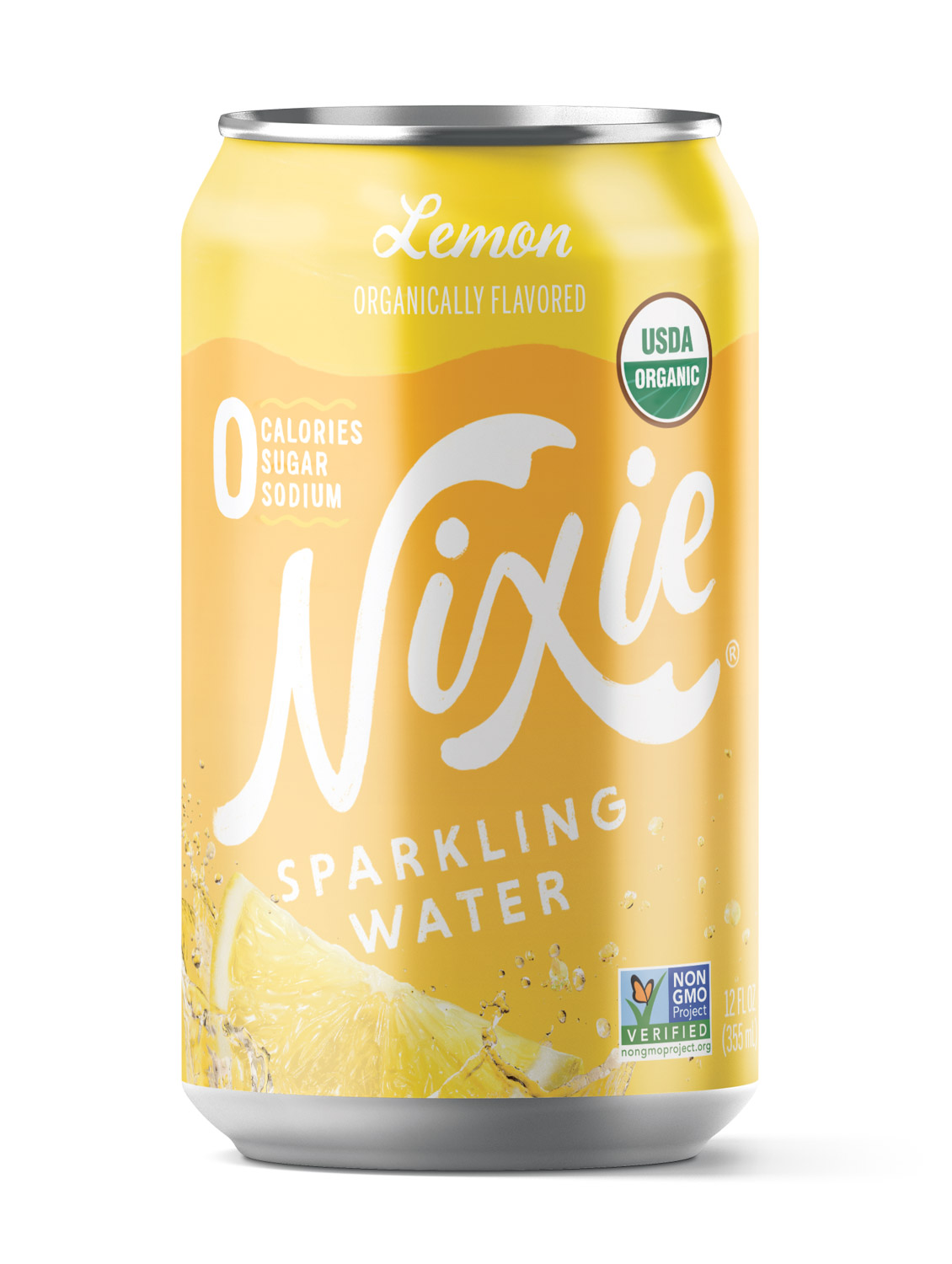 Nixie Sparkling Water: Nixie-12oz-2021-SparklingWater-Lemon