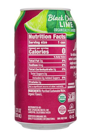 Nixie Sparkling Water: Nixie-12oz-2023-Sparkling-BlackCherryLime-Facts