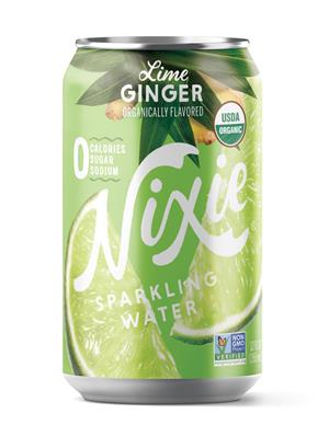 Nixie Sparkling Water: Nixie-12oz-2021-SparklingWater-LimeGinger