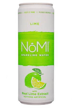 NoMI: Nomi-12oz-2020-SparklingWater-Lime-Front