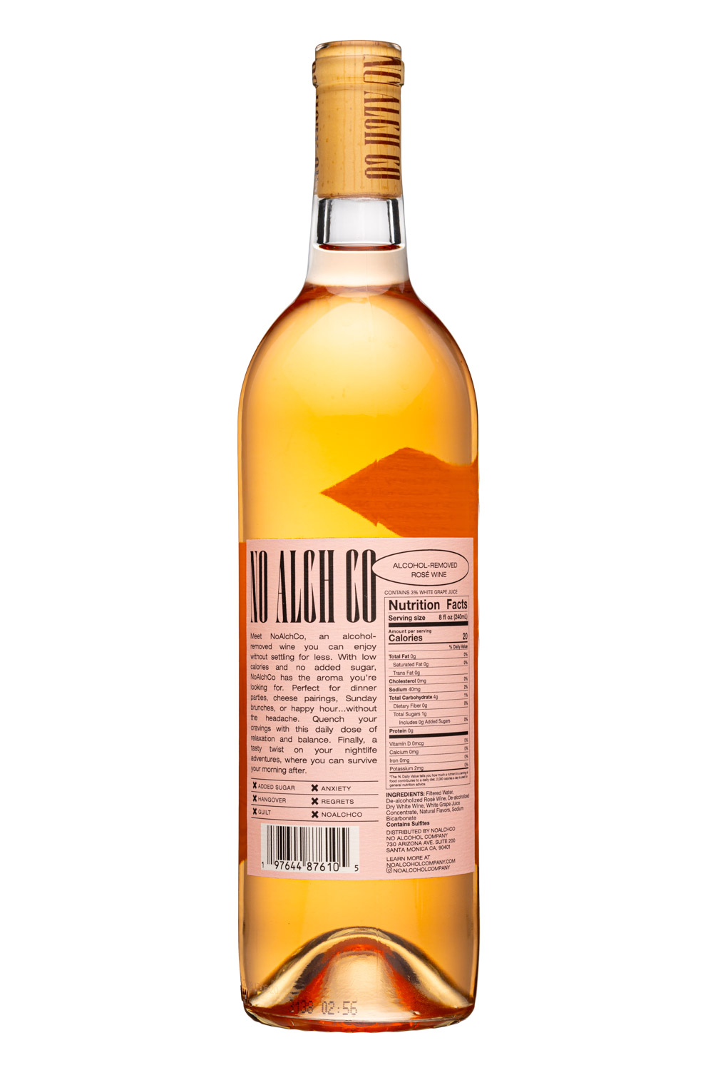 No Alcohol Company: NoAlcoholCompany-750ml-2024-Rose-Facts