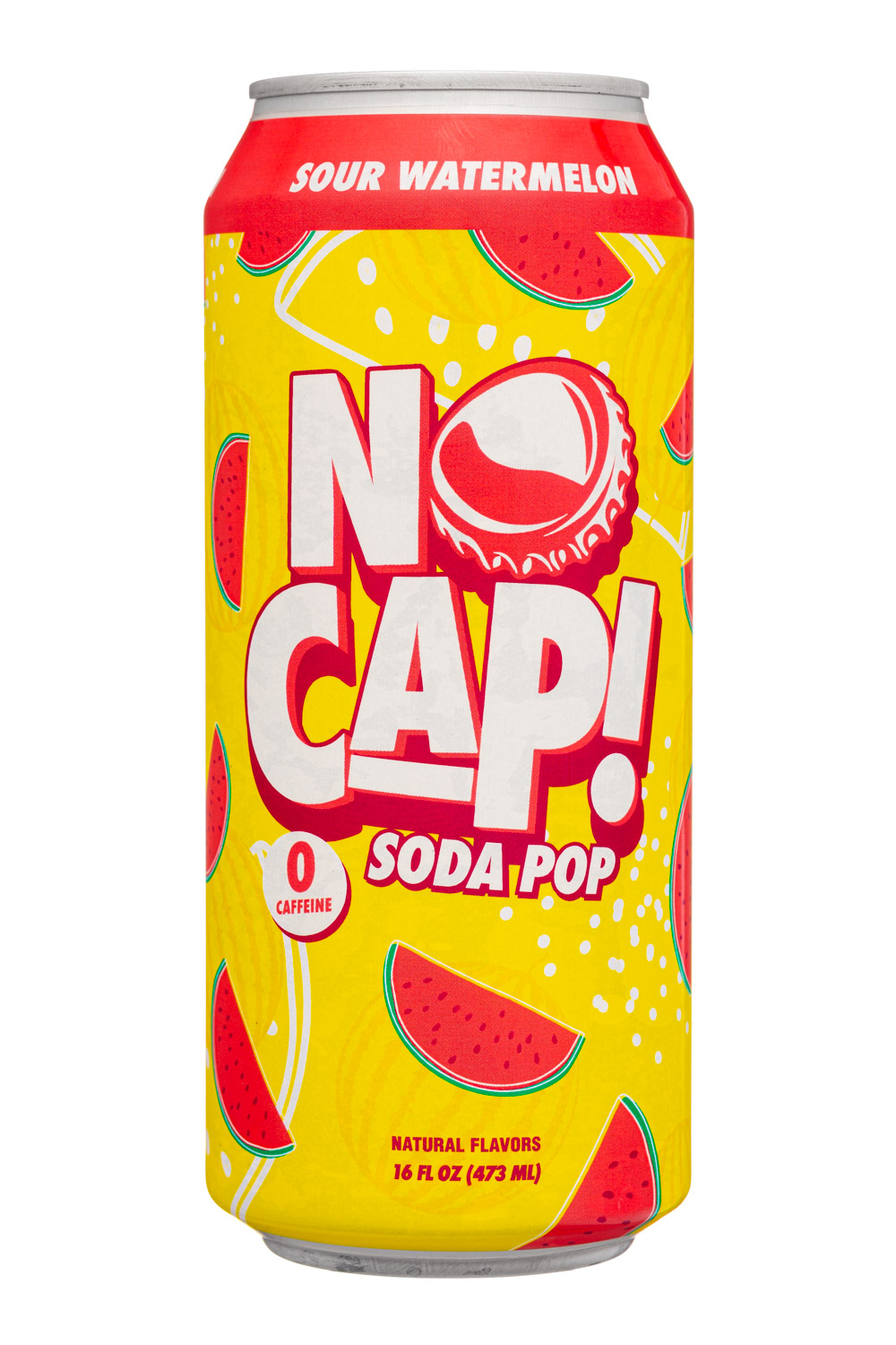 No Cap! Soda Pop: NoCap-16oz-2025-Soda-SourWatermelon-Front