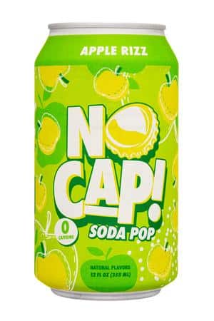 No Cap! Soda Pop: NoCap-12oz-2024-Soda-AppleRizz-Front