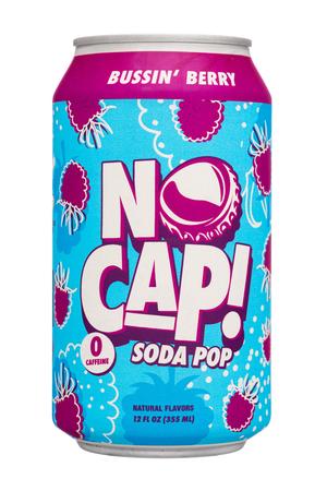 No Cap! Soda Pop: NoCap-12oz-2024-Soda-BussinBerry-Front