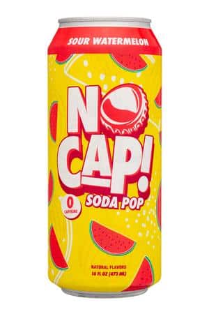 No Cap! Soda Pop: NoCap-16oz-2025-Soda-SourWatermelon-Front