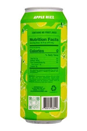 No Cap! Soda Pop: NoCap-16oz-2025-Soda-AppleRizz-Facts