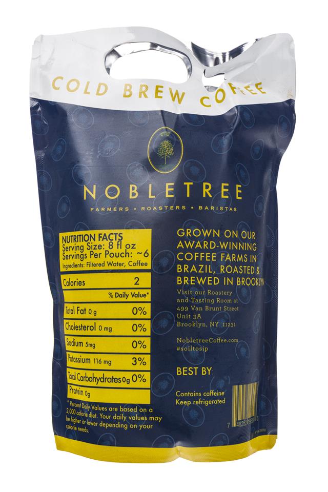 Nobletree Cold Brew Coffee: Nobletree-ColdBrew-DromedaireCuvee-Facts