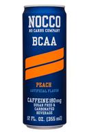 Nocco - No Carbs Company: Nocco-12oz-BCAA-Peach-Front