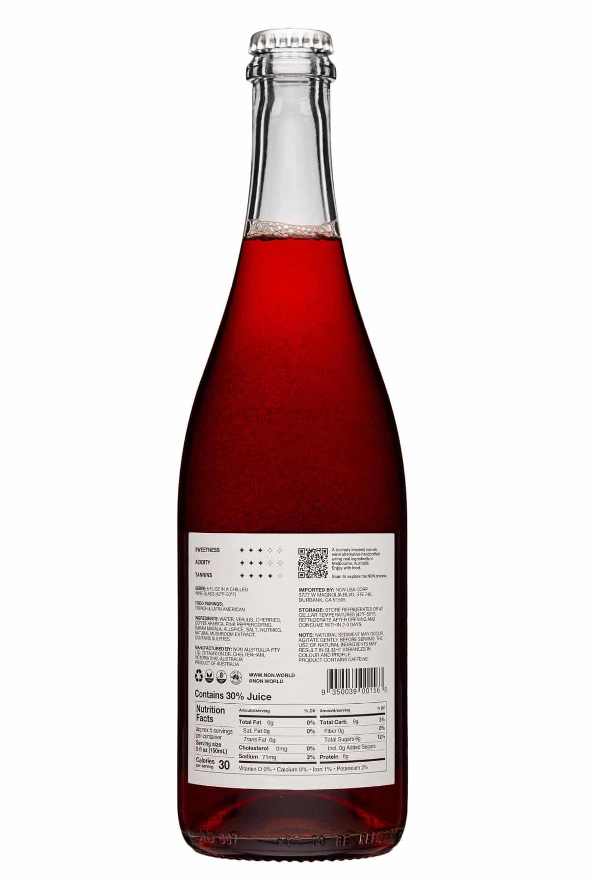 NON: Non-750ml-2024-NABev-StewedCherryYuzu-Facts