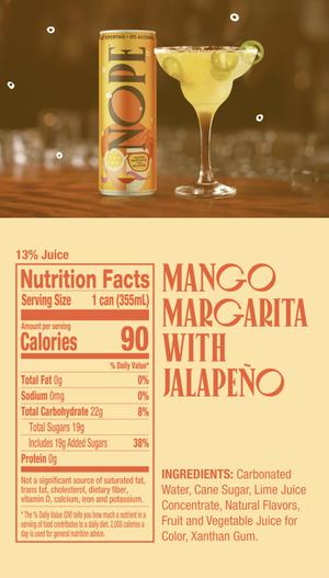 NOPE: Mango Margarita with Jalapeno Nutritional Contents