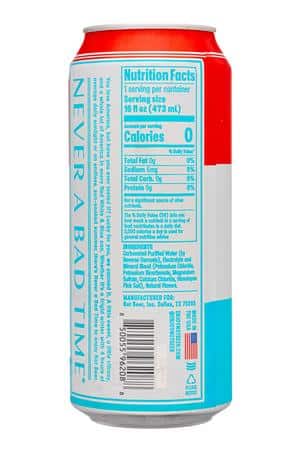 Not Beer: NotBeer-16oz-2025-Sparkling-RedWhiteBlue-Facts