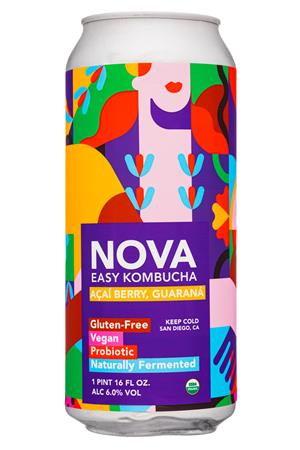 Nova: Nova-16oz-2021-EasyBucha-AcaiBerryGuarana-Front