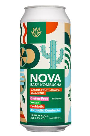 Nova: Nova-16oz-2021-Kombucha-Easy-CitrusFruitAgaveJalapeno