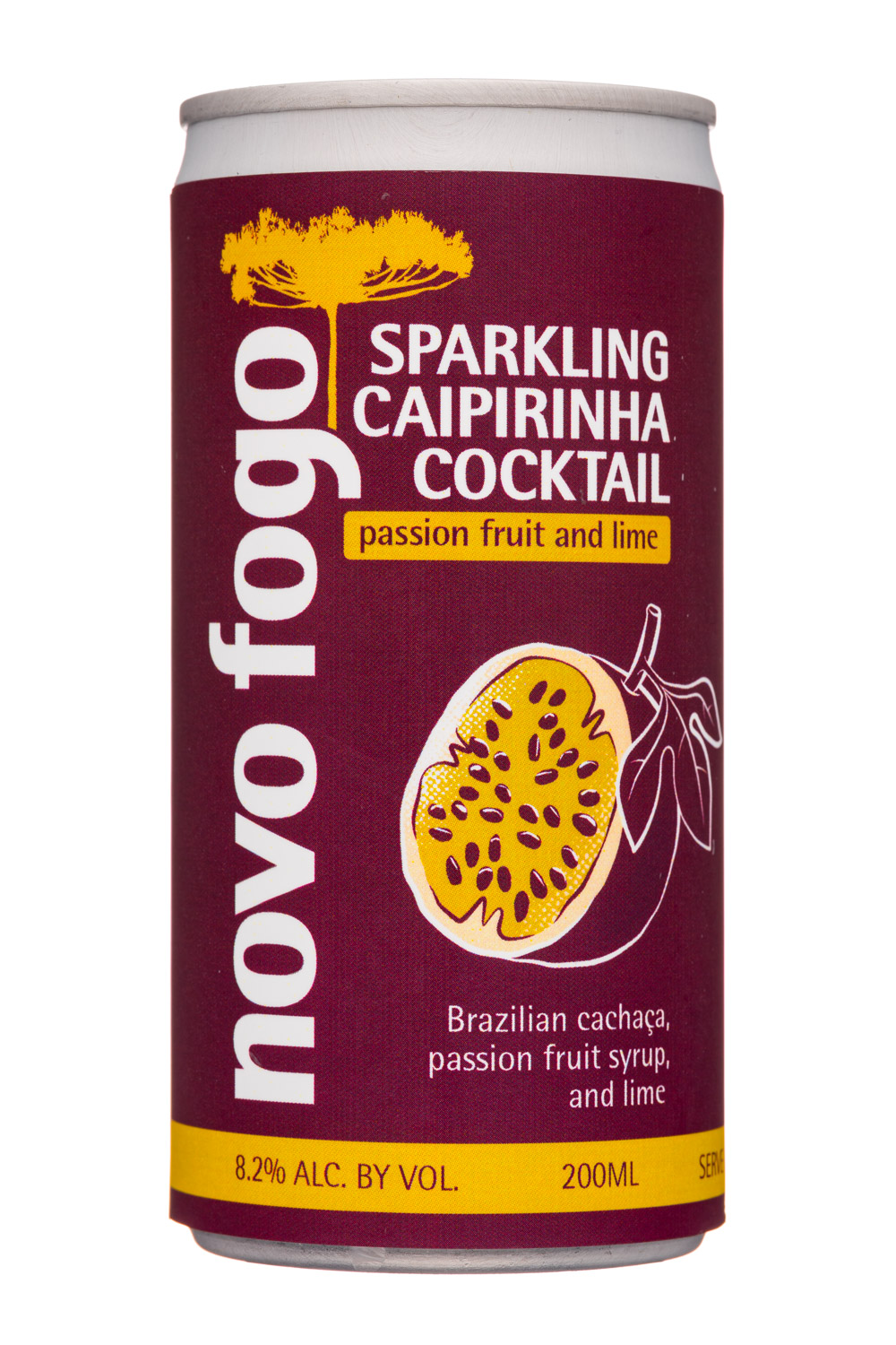 Sparkling Caipirinha Cocktail - Passion Fruit and Lime