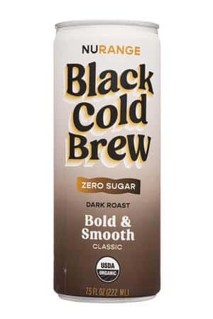 Nurange Coffee: Nurange-8oz-2023-ColdBrew-Black-Front