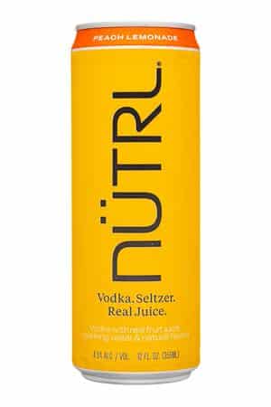 NUTRL: Nutrl-12oz-2022-VodkaSeltzJuice-PeachLemonade