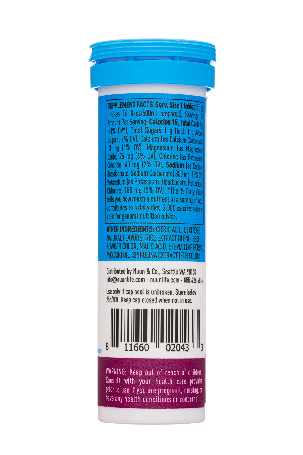 Nuun Hydration: Nuun-10Tab-2021-Sport-TriBerry-Facts
