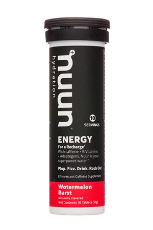 Nuun Hydration: Nuun-10Tab-2021-Energy-WatermelonBurst-Front