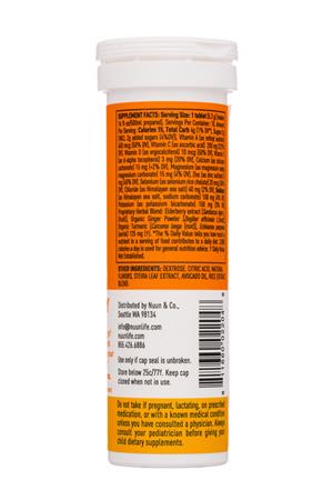 Nuun Hydration: Nuun-10Tab-2021-Immunity-orangeCitrus-Facts