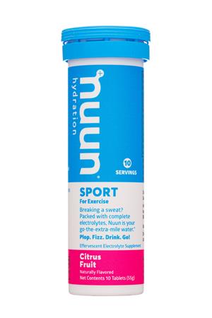 Nuun Hydration: Nuun-10Tab-2021-Sport-CitrusFruit-Front