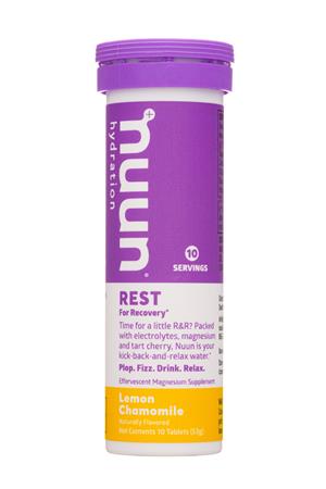 Nuun Hydration: Nuun-10Tab-2021-Rest-LemonCham-Front