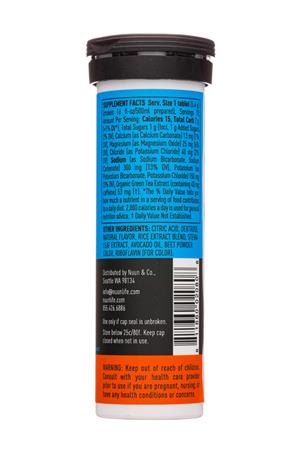 Nuun Hydration: Nuun-10Tab-2021-Sport-Caffeine-MangoOrange-Facts