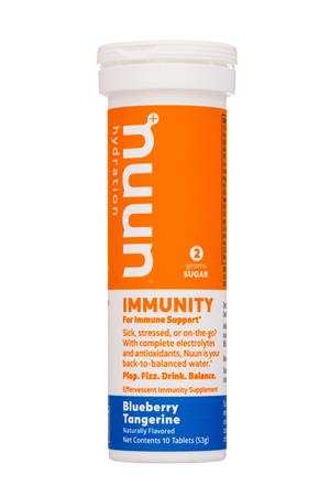 Nuun Hydration: Nuun-10Tab-2021-Immunity-BluebTangerine-Front