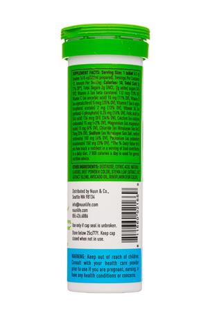 Nuun Hydration: Nuun-10Tab-2021-Vitamins-BluebPom-Facts