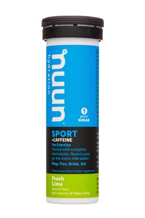 Nuun Hydration: Nuun-10Tab-2021-Sport-Caffeine-FreshLime-Front