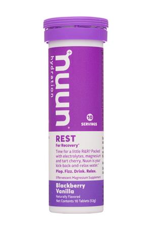 Nuun Hydration: Nuun-10Tab-2021-Rest-BlackberryVanilla-Front