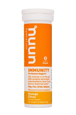 Nuun Hydration: Nuun-10Tab-2021-Immunity-OrangeCitrus-Front
