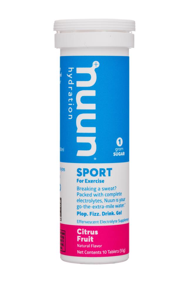 Nuun Sport: Nuun-55g-SportExercise-CitrusFruit-Front